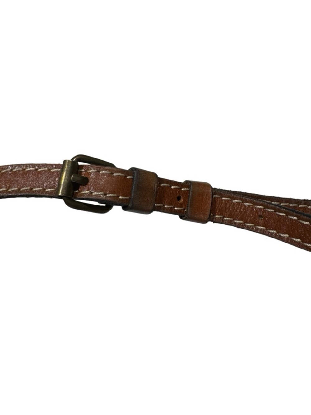 Patricia Nash Torri Tan Leather Mini Crossbody with Buckle - Picture 15 of 16